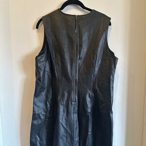 SPANX Leather-Like Sleeveless Sheath Dress NWOT
